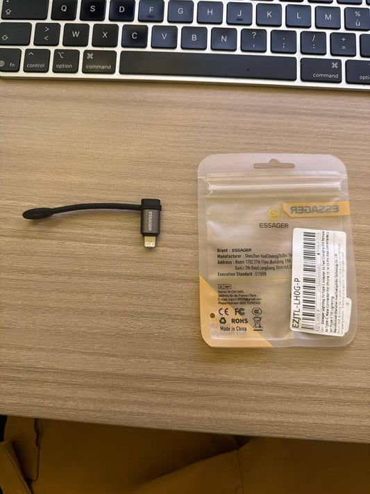 Adaptateur USB-C Femele vers Lightning Male ESSAGER EZJTL-LHOG-P