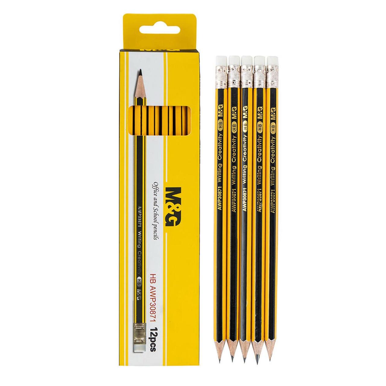 Crayon à papier avec gomme HB M&G AWP30871 Jeune/Noir (x1)
