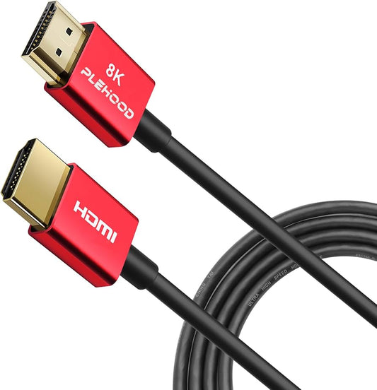 Cable HDMI 2.1 8K HD 2m Noir/Rouge