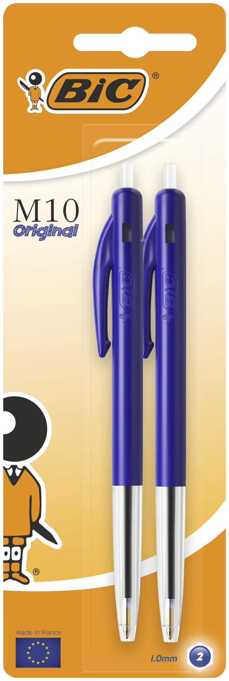 Stylo bille m10 original pointe 1.0mm bleu
