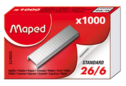 Agrafes 26/6mm Rapid Standard X1000 Maped