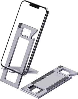 Support smartphone pliable en métal HAGIBIS ZZ4 5 en 1 Gris