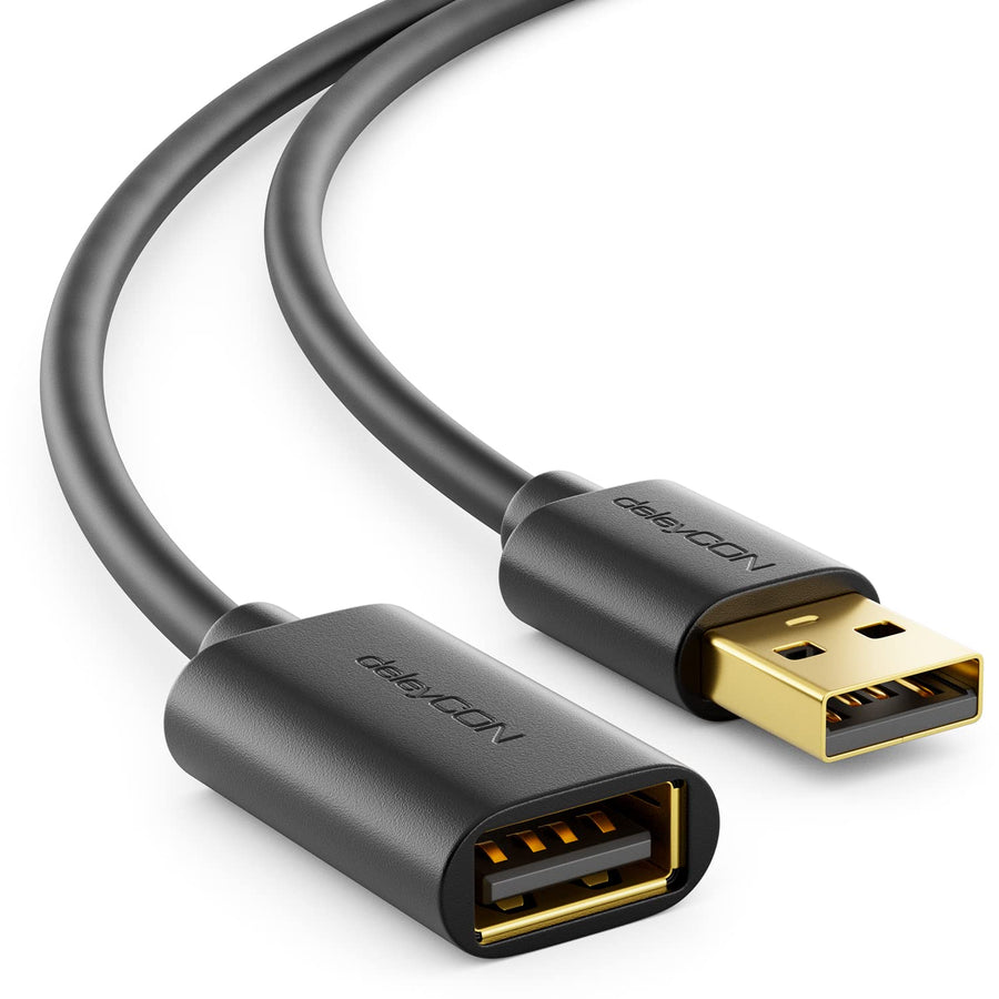 Rallonge USB deleyCON 5m Câble UUSB A Mâle vers USB A Femelle