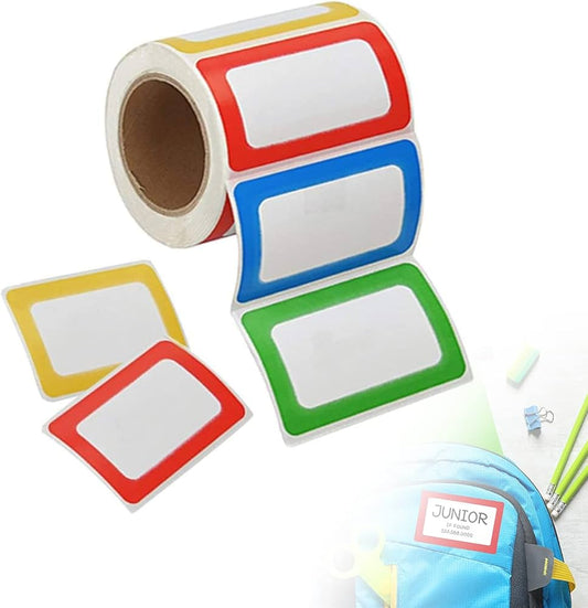 Etiquettes autocollants étanches auto-adhésifs 4 couleurs 250 pièces