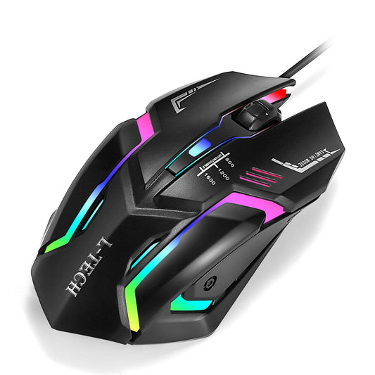 Souris Optique Gamer Filaire GAMING MOUSE LED RGB Noir