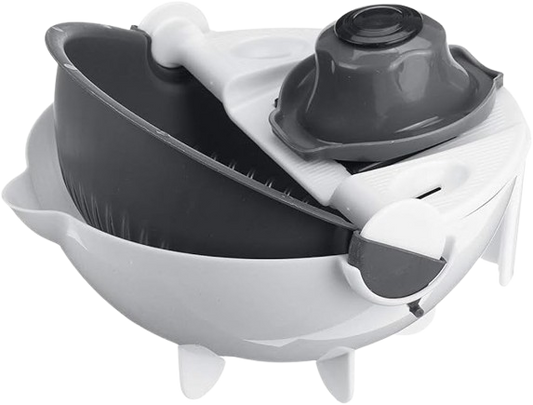 Hachoir rotatif pour légumes et fruits avec rotation automatique