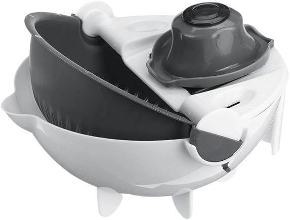 Hachoir rotatif pour légumes et fruits avec rotation automatique