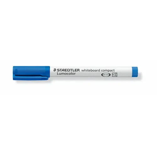 Marqueur compact effaçable bleu pour tableau blanc