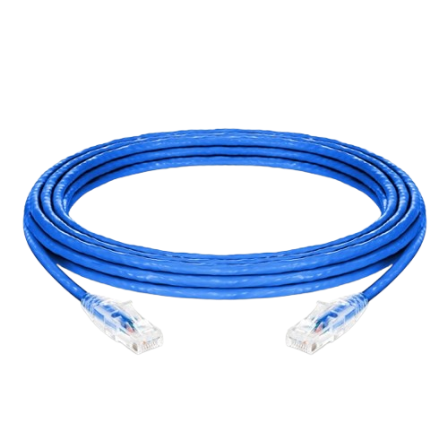 Cable Ethernet RJ45 cat6 plat UTP FLAT PATCH CORD 20 metres bleu
