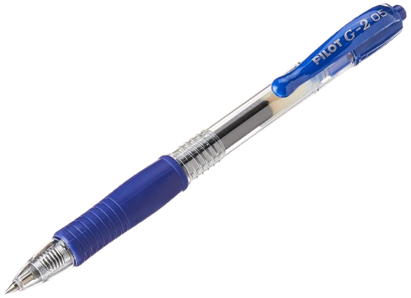 Stylo à bille Pilot G2-5 - pointe fine 0.5mm bleu