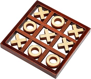 Jouet en bois marron rond et croix