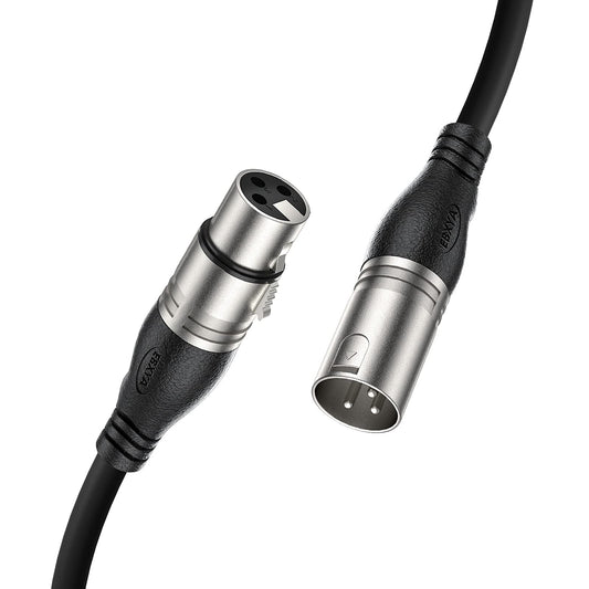 Cable son XLR dmx Male à Femelle EBXYA 1 mètre marron