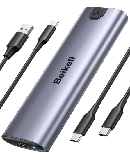 Boitier disque dur externe SSD M.2 NVME SATA Type-C/USB3.2 Gris
