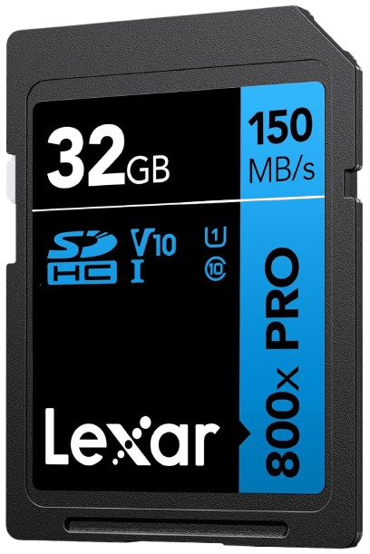 Carte SD LEXAR 800X PRO SDHC UHS-I 32 Go