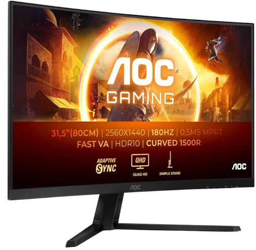Ecran PC 32" Gamer incurvé AOC CQ32G4VE QHD 2560 × 1440 180 Hz