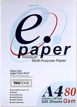 Ramette de papier blanche E.paper A4 80g (x1)