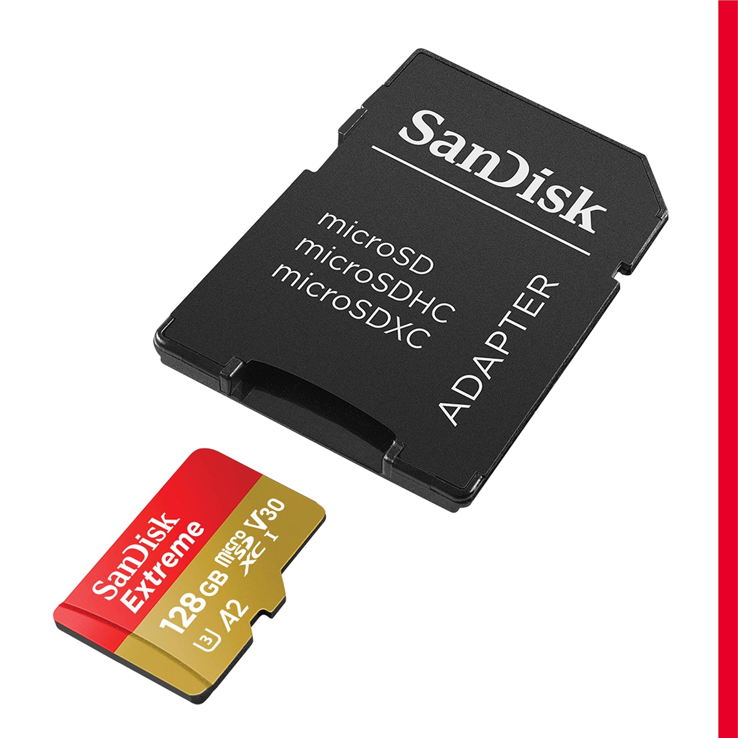Carte mémoire MicroSDHC 128Go SANDISK Extreme UHS-I V30