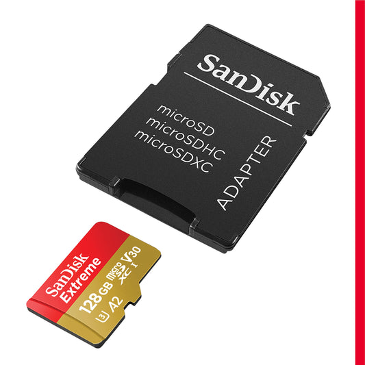 Carte mémoire MicroSDHC 128Go SANDISK Extreme UHS-I V30