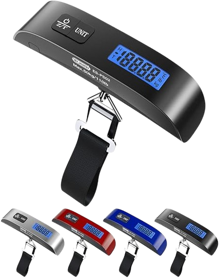 Balance Pese Bagage Numerique 50kg Nedis Sclu110gy Max Gris
