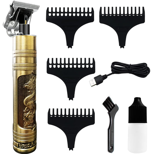 Tondeuse électrique à cheveux OHS Trimmer gravé doré