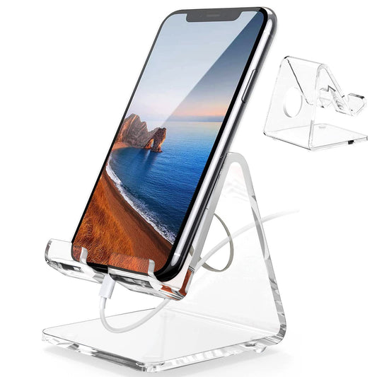Support mobiles et tablettes en acrylique transparent