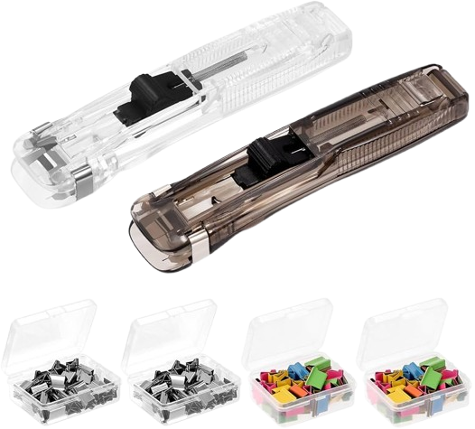 Mini pince à main réutilisable sans trace et agrafeuse à pousser et outils de reliure