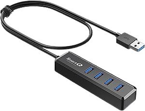 Hub 4-Port USB 3.0 Transparent