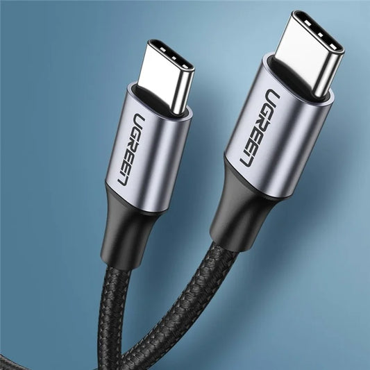 Cable USB/USB-C 100W UGREEN 70427 tressé 1m Noir