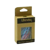 Boite trombone  25mm multicouleurs assortis wonday x100