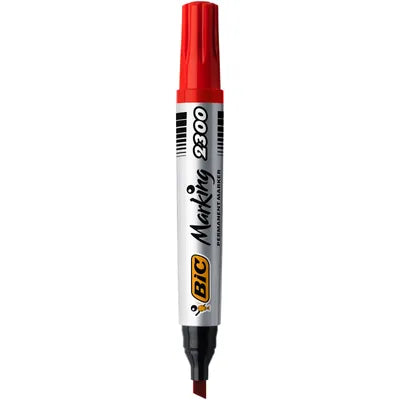 Marqueur permanent bic marking 2300 pointe large ROUGE