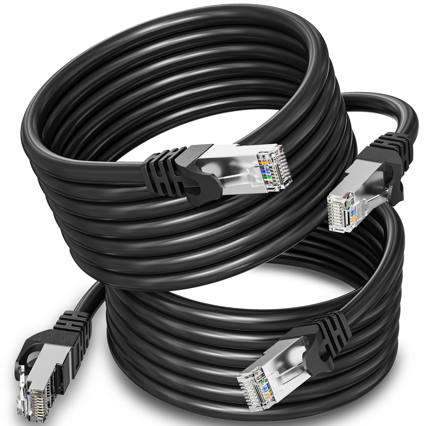 Cable Reseaux Rj45 Cat.6 T/Utp Blinde 5m Noir