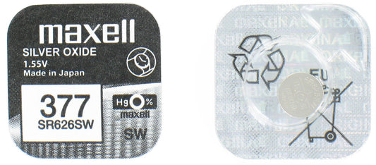 Pile Bouton LR626 377 SR626SW 177 1.5V Maxell