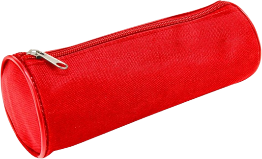 Trousse Ecolier Ronde Textile wonday FFT200021 Rouge