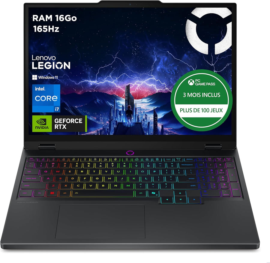 PC Portable Gamer Legion 5 15.1'' INTEL i7-13650HX 32Go 1To SSD RTX5060 8GB Win 11