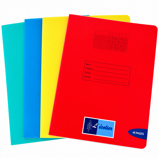 Cahier grand carreaux 24x32 l'écolier 48p 90g