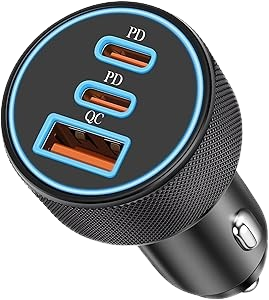 Chargeur auto usb allume cigare 18w qc3.0 blitzwolf bw-sd5 dual noir