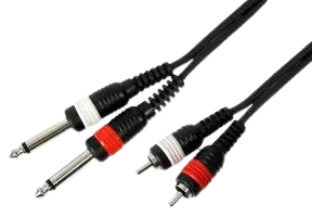 Cable mono rca audio & video ofc professionnel 1.5m noir