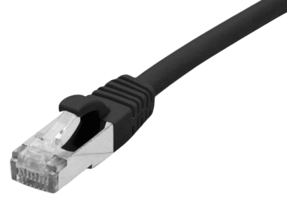 Cable reseau rj45 cat.6 f/utp blinde 3m noir