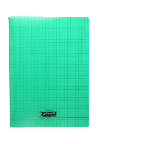 Cahier petit carreaux 24x32 polypro192p 90g Ass