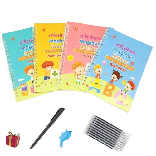 Cahier d'écriture magique 3D AGES 3+ MATHEMATIQUES sans stylo