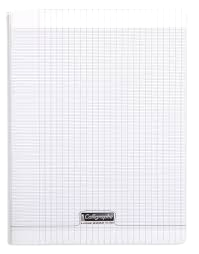 Cahier grand carreaux 24x32 polypro 96p 90g incol