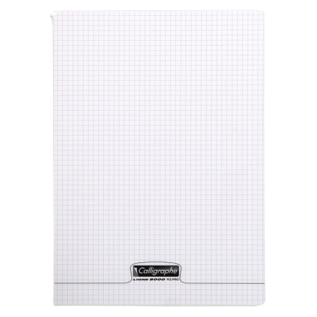 Cahier petit carreaux  polypro 192p 90g incol