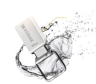 Clé USB 64Go KODAK USB 2.0 Mini metal K112 series Argent – vue 2