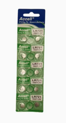 Pile Bouton Ag11 Lr721 162 1.5v Accell