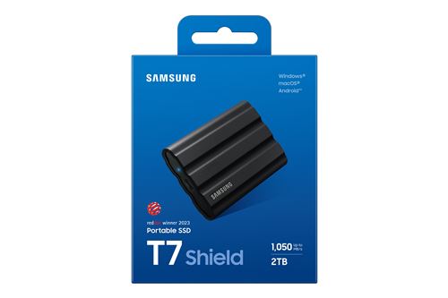 Disque dur externe Samsung SSD T7 shield 2to usb3.2 gen 2+ IPS65 noir