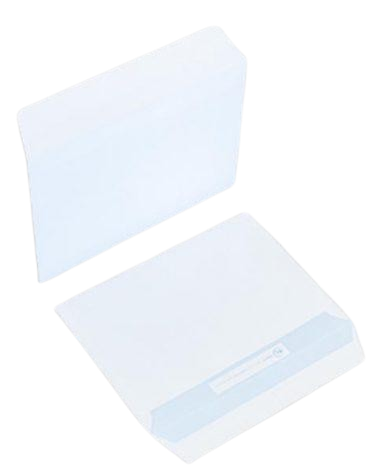 Enveloppe Kraft blanche x1
