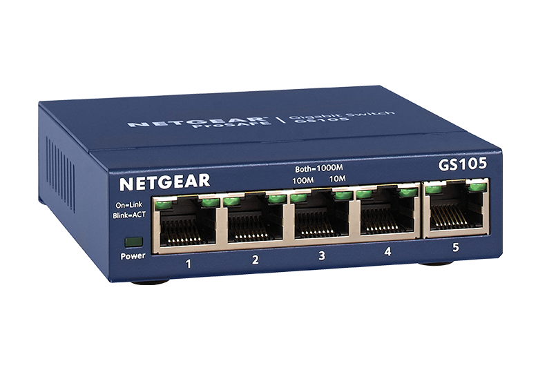Switch Netgear Business ProSafe Gigabit GS105 5 ports RJ45