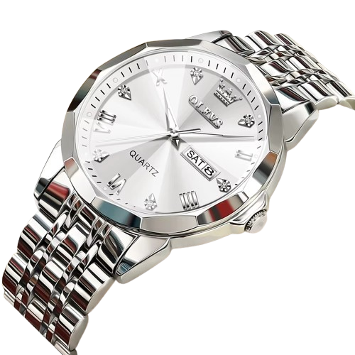 Montre Quartz Femme OLEVS 7007L bracelets dorés Argent