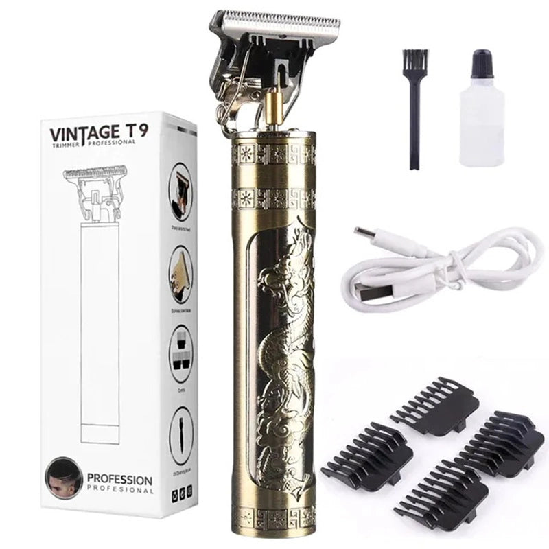 Tondeuse cheveux électriques Vintage T9 USB rechargeable