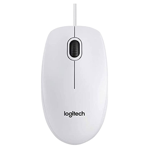 Souris filaire USB Logitech b100 blanc standard